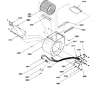Amana BBA36A2A/P1206402C blower assembly - 60m btu models (bba60a2a/p1206404c) (bbc36a2a/p1206405c) (bbc48a2a/p1206407c) (bbc60a2a/p1206406c) diagram