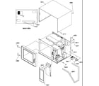 Amana RCS820MPS-P1140406M transformer/outer cabinet assy diagram