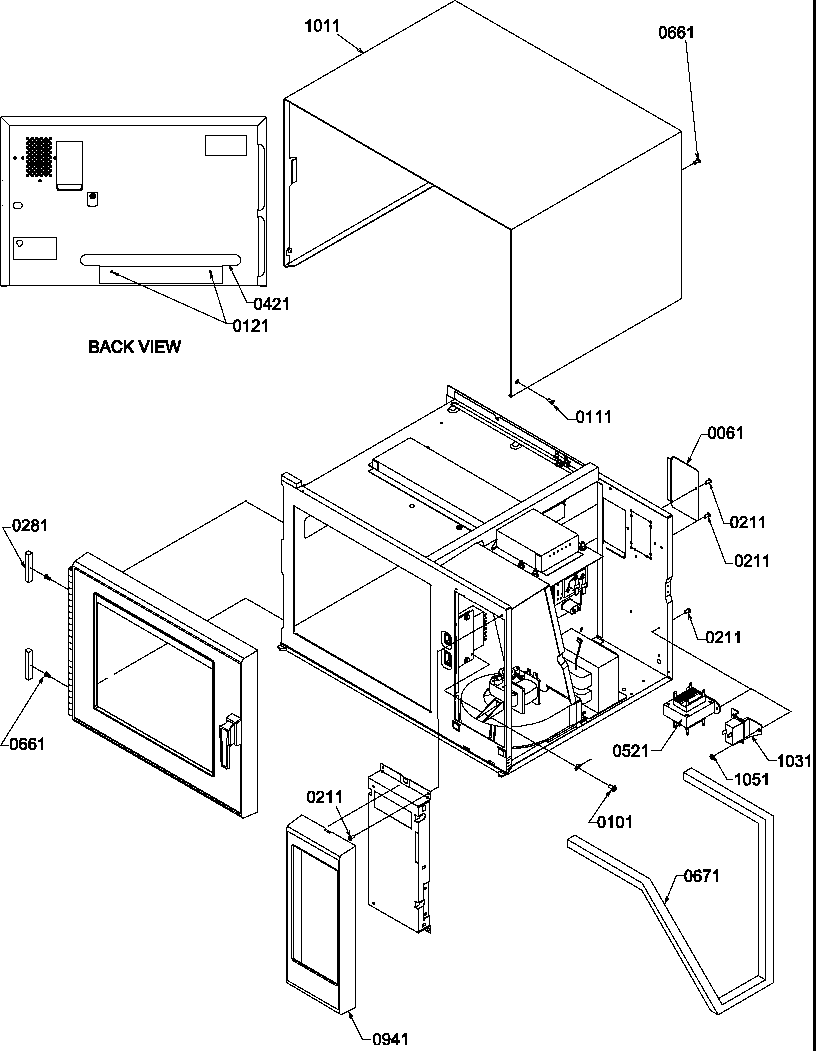 Transformer/outer cabinet assy