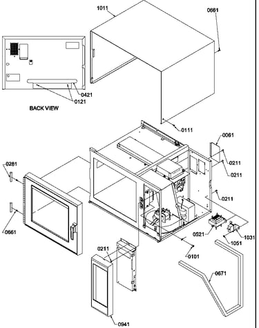 Transformer/outer cabinet assy
