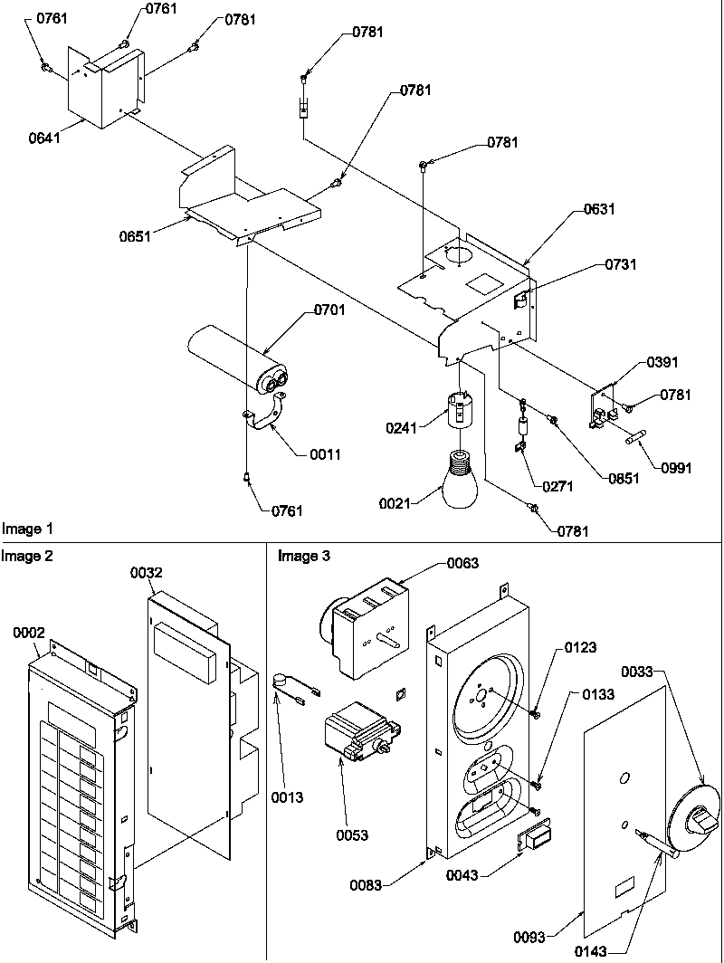 Light/control panel  assy