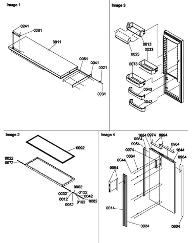 Refrigerator door, freezer door trim/handles