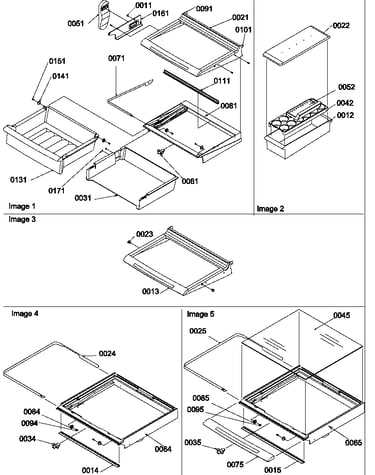 Deli, shelves, crisper assemblies and accessories