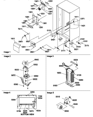 Drain systems, rollers, and evaporator assy