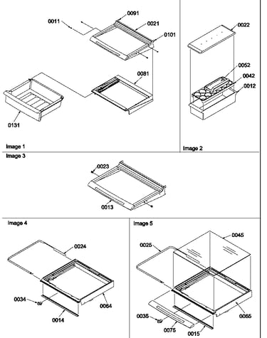 Deli, shelves, crisper assemblies and accessories