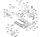 Amana SX522VE-P1320501WE machine compartment & muffler assy diagram