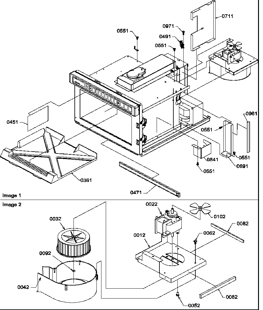 Splash shield/blower