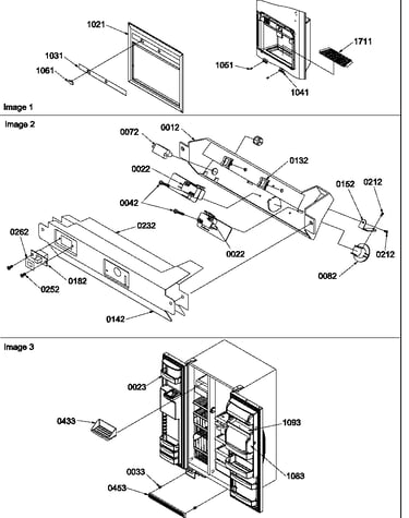 Facade dispenser cover, elec.bracket assy,toe grille