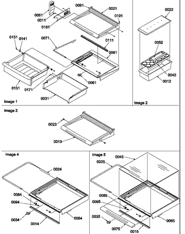 Deli, shelves, crisper assemblies and accessories