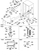 Drain systems, rollers, and evaporator assy