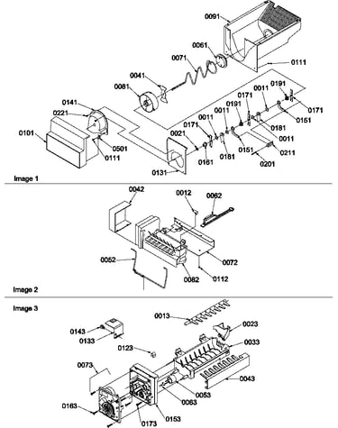 Ice bucket  auger and ice maker parts