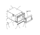 Amana RC22LW-P1198616M outercase assembly diagram