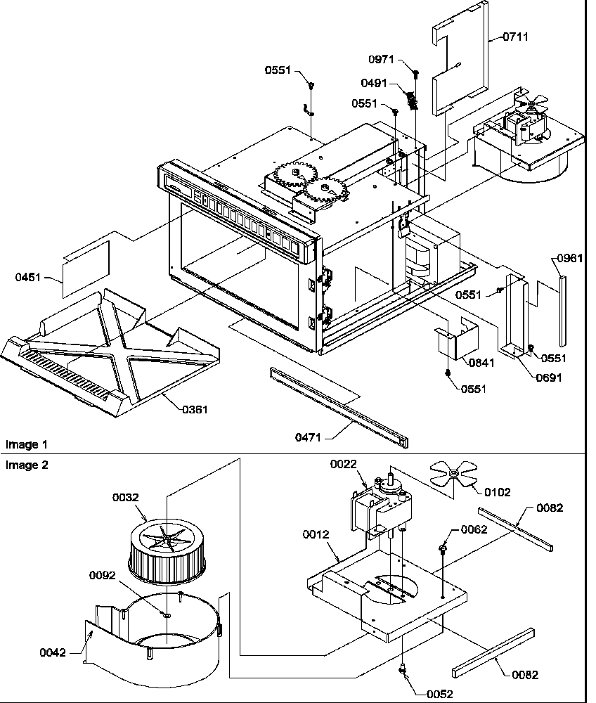 Splash shield/blower