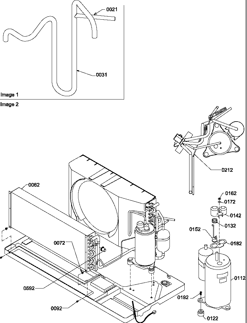 Compressor/tubing