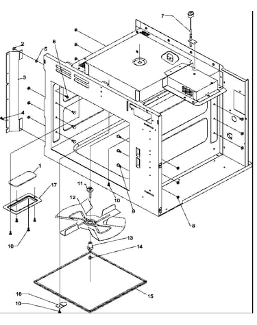 Oven cavity & stirrer system