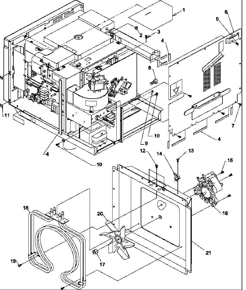 REAR ACCESS PANEL & HEATER BOX ASSEMBLIES