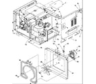 Amana CMM2230CS-P1194123M rear access panel & heater box assemblies diagram