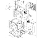 Amana CMM2230CS-P1194123M oven cavity assembly diagram