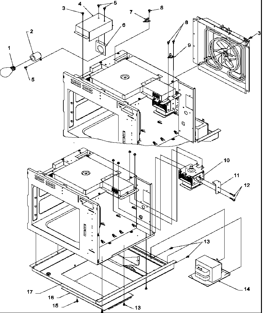 Oven cavity assembly