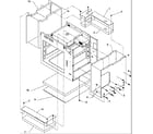 Amana MM2000CS-P1194120M outer cabinet assembly diagram