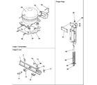 Amana AC221KW-P1317804WW compressor, hinge & lock diagram