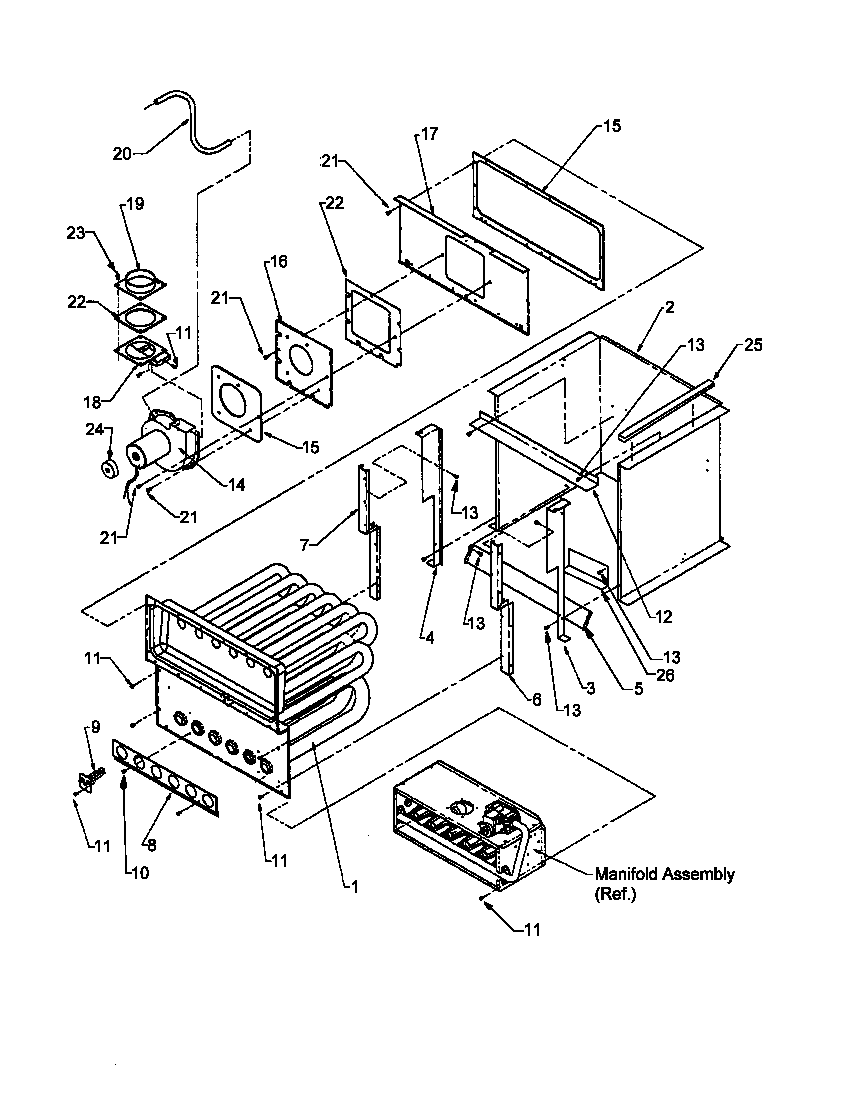 Partition tube assembly & collector box