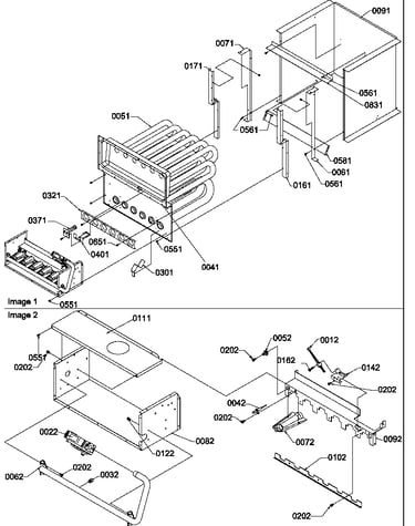 Partition tube/collector box/manifold