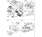 Amana BX21VW-P1321503WW shelving assemblies diagram