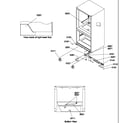 Amana BG21VW-P1321501WW insulation & roller assembly diagram