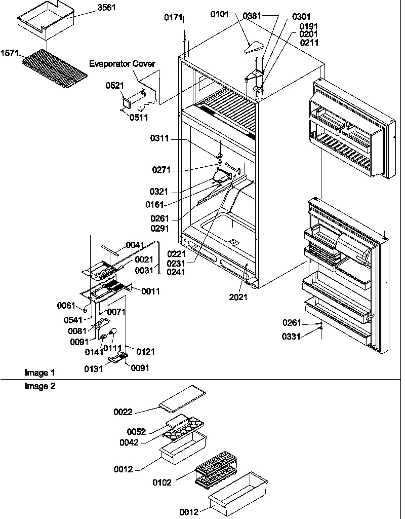 Door, hinges and accessories
