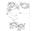 Amana TSI22VW-P1306602WW shelving and crisper assemblies diagram