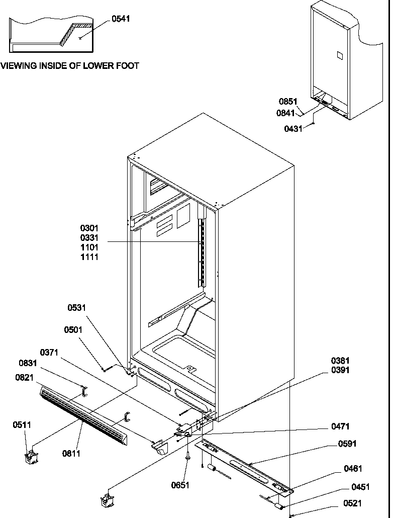 LADDERS, LOWER CABINET AND ROLLERS