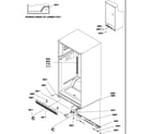 Amana TSI22VW-P1306602WW ladders, lower cabinet and rollers diagram