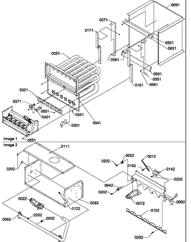 Partition tube/collector box/manifold