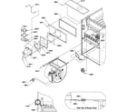 Amana GUIS140CA50/P1211008F vent system/controls diagram