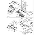 Amana BR22VW-P1321505WW shelving assemblies diagram