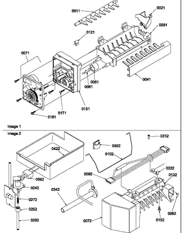 Ice maker assembly & parts