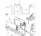 Amana PTH123A25CB/P1225229R compressor/tubing diagram