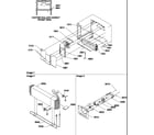 Amana ITZ500VW-P1322504WW evaporator and fan motor assy diagram