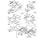 Amana ATX518VW-P1322503WW shelving assemblies diagram
