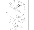 Amana ARG7600W-P1143332NW backguard and gas supply diagram