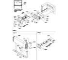 Amana TR525VW-P1322701WW evaporator and fan motor assemblies diagram