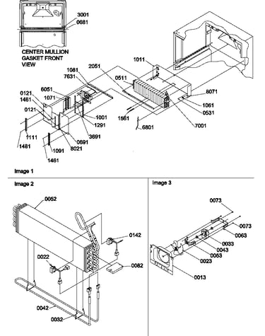 Evaporator and fan motor assemblies