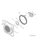Lower oven convection fan