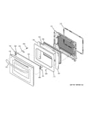 Upper oven door