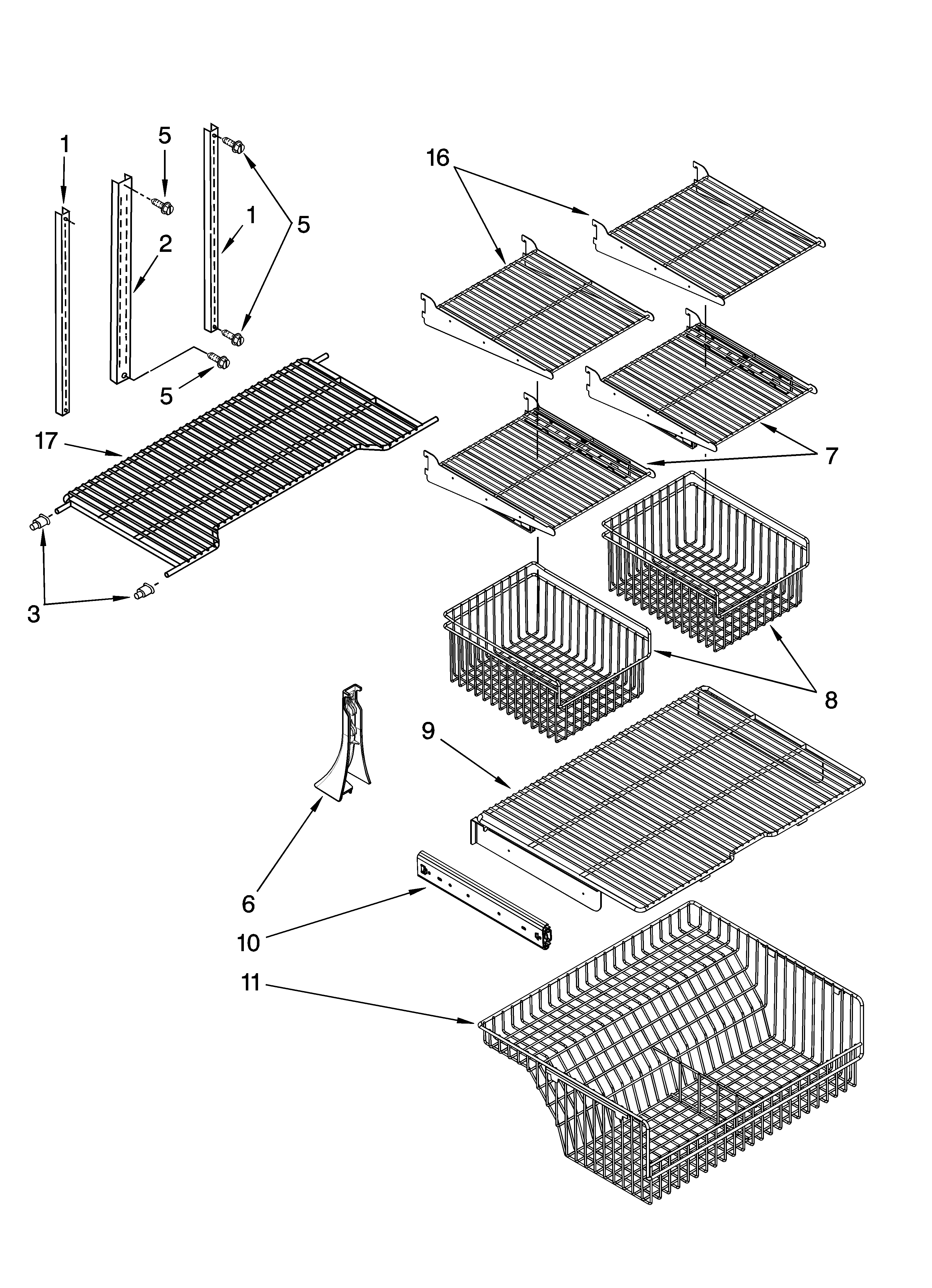 Shelf parts