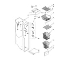Kenmore 10644102300 freezer liner parts diagram