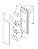 Refrigerator door parts