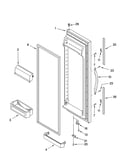 Refrigerator door parts