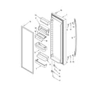 Kenmore Elite 10655216400 refrigerator door parts diagram